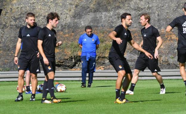 Entrenamiento en Zubieta este miércoles