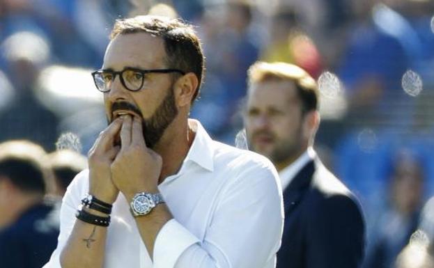 Bordalas, durante el partido ante la Real/EFE