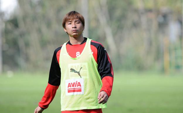 Inui, en un entrenamiento./MORQUECHO
