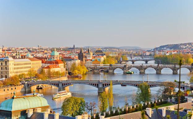 Vistas generales de Praga.