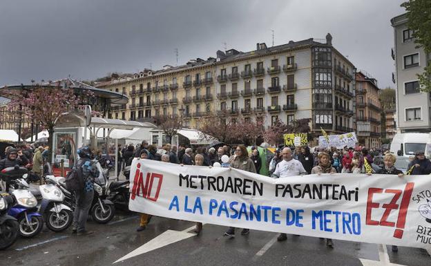 Joan den apirilean Donostian egindako manifestazioa.