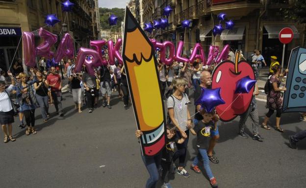 Manifestación en Donostia