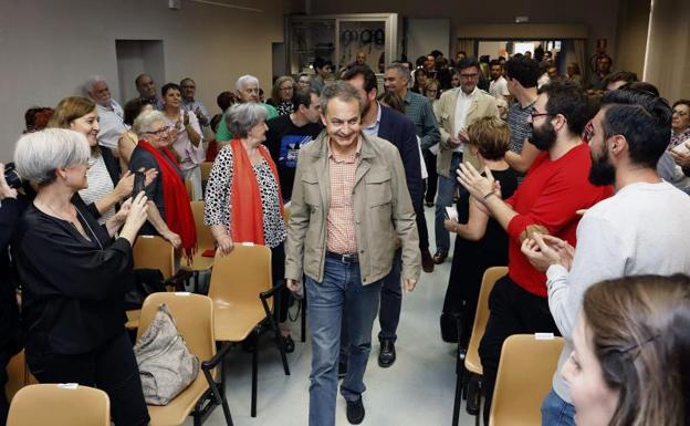 Zapatero, hoy en Valladolid./Efe