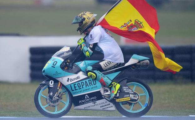 Joan Mir, tras finalizar la carrera./Efe