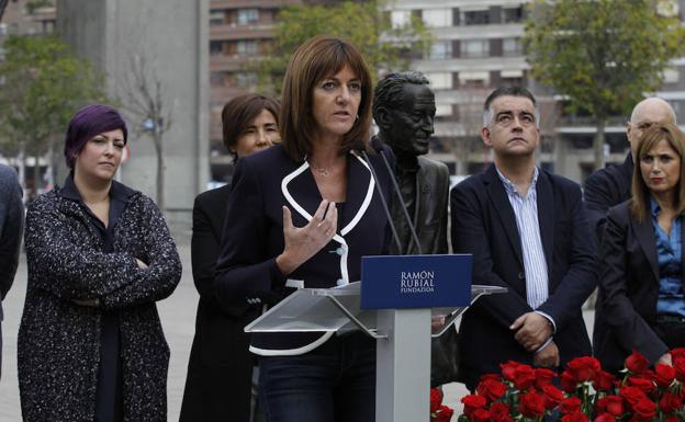 La secretaria general del PSE-EE, Idoia Mendia, ha participado en Bilbao en el acto de conmemoración del nacimiento de Ramón Rubial/
