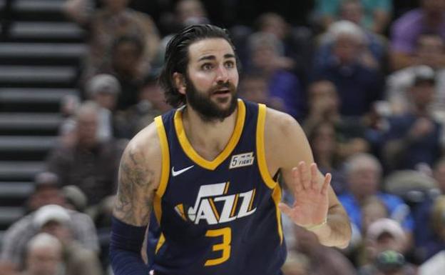 Ricky Rubio, jugador de los Jazz. /Efe
