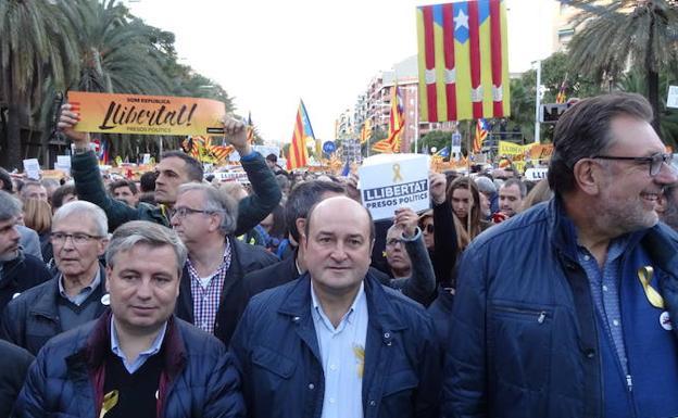 El presidente del PNV, Andoni Ortuzar, en la marcha/PNV