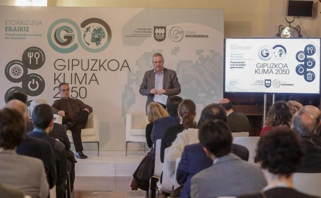 Presentación de la nueva estrategia foral Gipuzkoa Klima 2050. /Orain Gipuzkoa