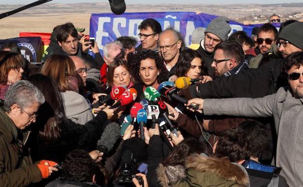 Acto de ERC a las puertas de la prisión de Estremera/EFE