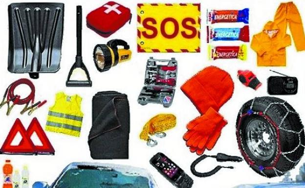 Cadenas, comida y móvil, lo esencial para conducir con nieve, según el RAC