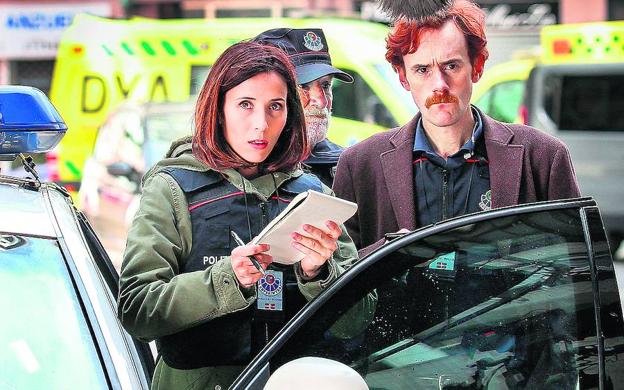 Bárbara Goenaga y Dani Pérez; abajo, Koldo Serra. / J. ALEMANY