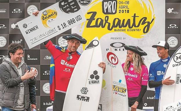 Pauline Ado y Jorgann Couzinet, campeones en el Pro Zarautz