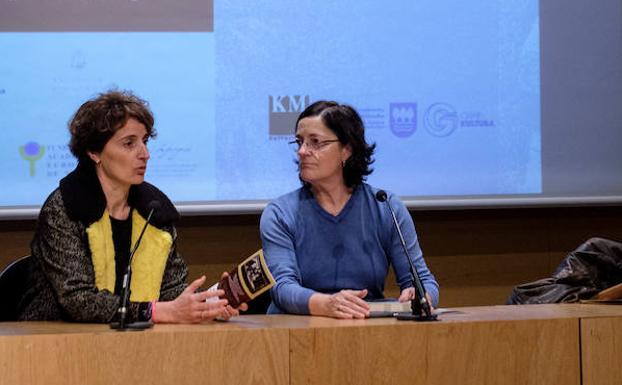 Presentación de la exposición 'Intérpetes en Nuremberg'. Tellería MJ y Auzmendi Lurdes/USOZ