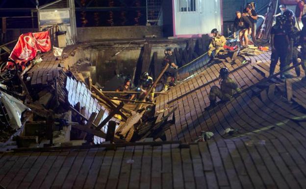 Más de 260 heridos deja desplome de pasarela en Vigo, España Más de 260 heridos deja desplome de pasarela en Vigo, España