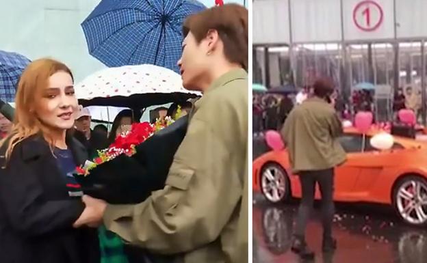 Pide matrimonio con un Lamborghini y lo rechazan Pide matrimonio con un Lamborghini y lo rechazan