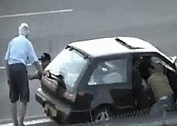 Así actúan los ladrones de autopista/