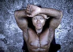 Uno de los concursantes del Bodybuilding and Fitness 2012/
