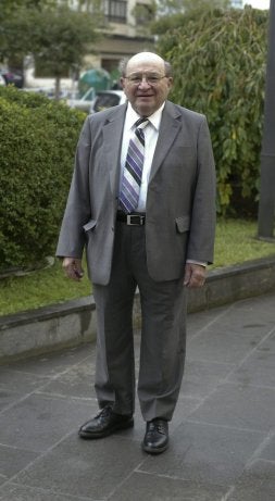 Adolf Grünbaum, ayer en San Sebastián. /MICHELENA/