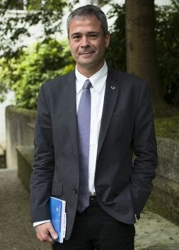 Juan Soroeta, en el campus de Ibaeta. /USOZ/