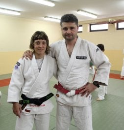 Oiana Blanco y Esteban Arrillaga. /LUSA/