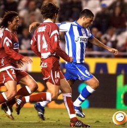 Diego Tristán tocó techo con el Deportivo. /EFE/