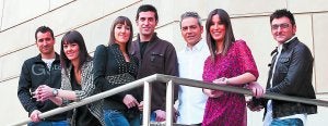 Igor Siguero, Saioa Martija, Aitziber Fernández, Ander Arzak, Asier Odriozola, Olaia Urtiaga y Xabier Usabiaga. :: ETB/