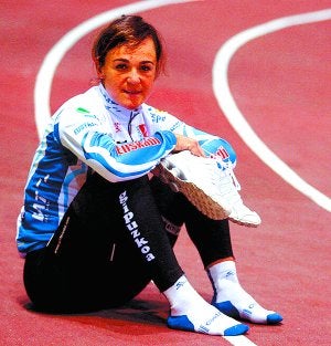 Cambio. Leire Olaberria está cogiendo masa muscular para hacer frente al Omnium mundialista de Copenhague./