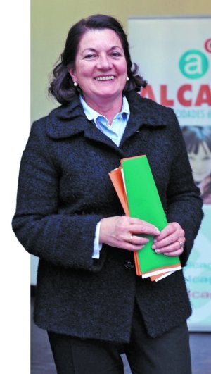 Cristina López, en su visita a Donostia. ::
MIKEL FRAILE/