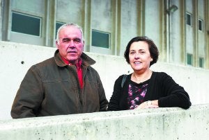 Josean Arruza y Gloria Balagué aseguran que «Gipuzkoa es un lugar único para desarrollar nuestro trabajo». :: USOZ/