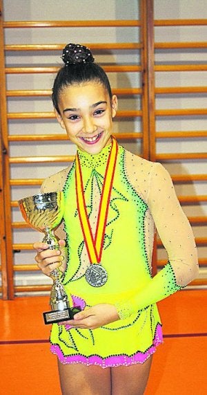 La gimnasta Anne Lezea./