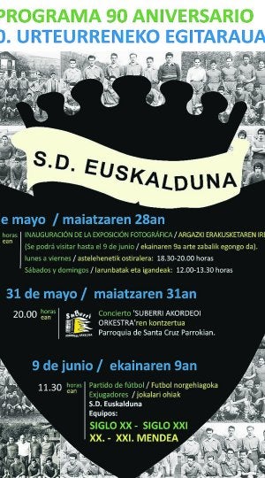 Cartel de la S.D. Euskalduna con motivo de su 90 aniversario./