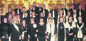 La treintena de voces mixtas de Kantaka Abesbatza de Lazkao./
