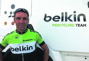 Juanma Garate, en la pasada Vuelta a España. :: I.A./
