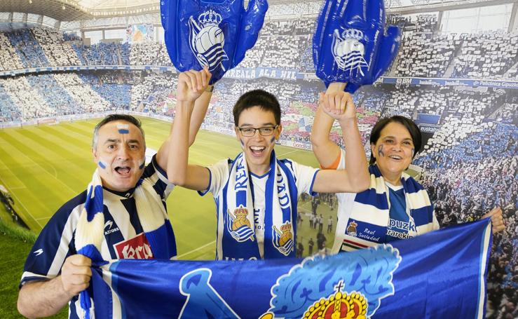 La familia Ibáñez Fernández está preparada para el gran duelo ante el Athletic
