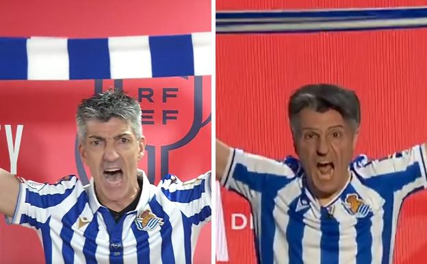 Raúl Pérez vuelve a vestirse de Imanol para celebrar la Copa: «Irabazi arte»