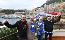 Los aficionados de la Real disfrutan de Mónaco antes del partido