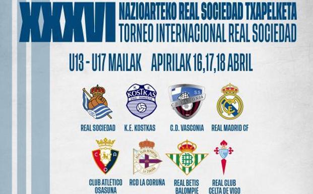 El fin de semana vuelve a Zubieta el Torneo Internacional de la Real Sociedad sub-17 y sub-13