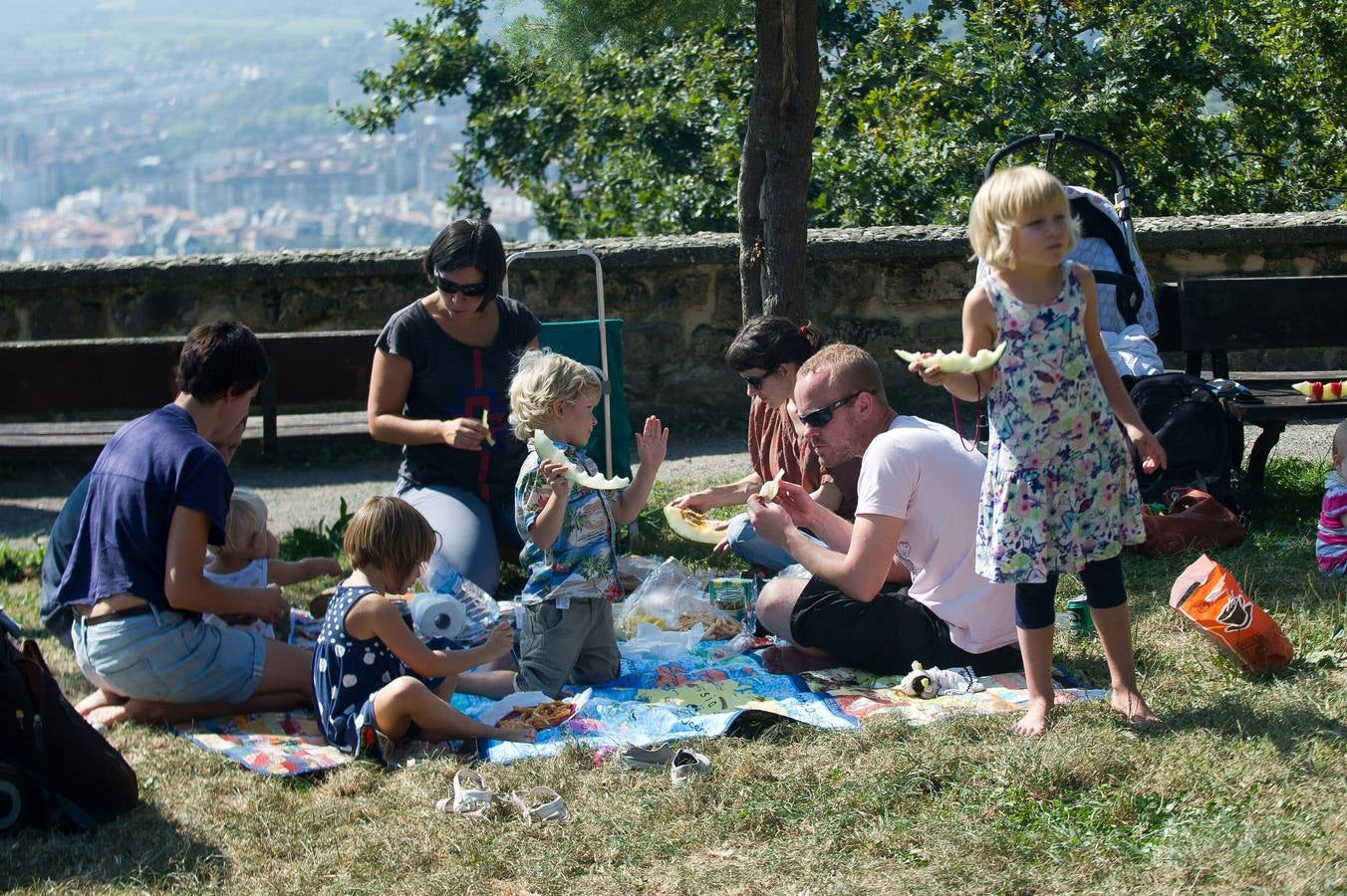 Buen ambiente en el Musika Parkean de Urgull