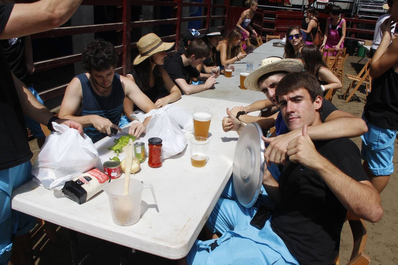 Itziar disfruta con las Kopraixak