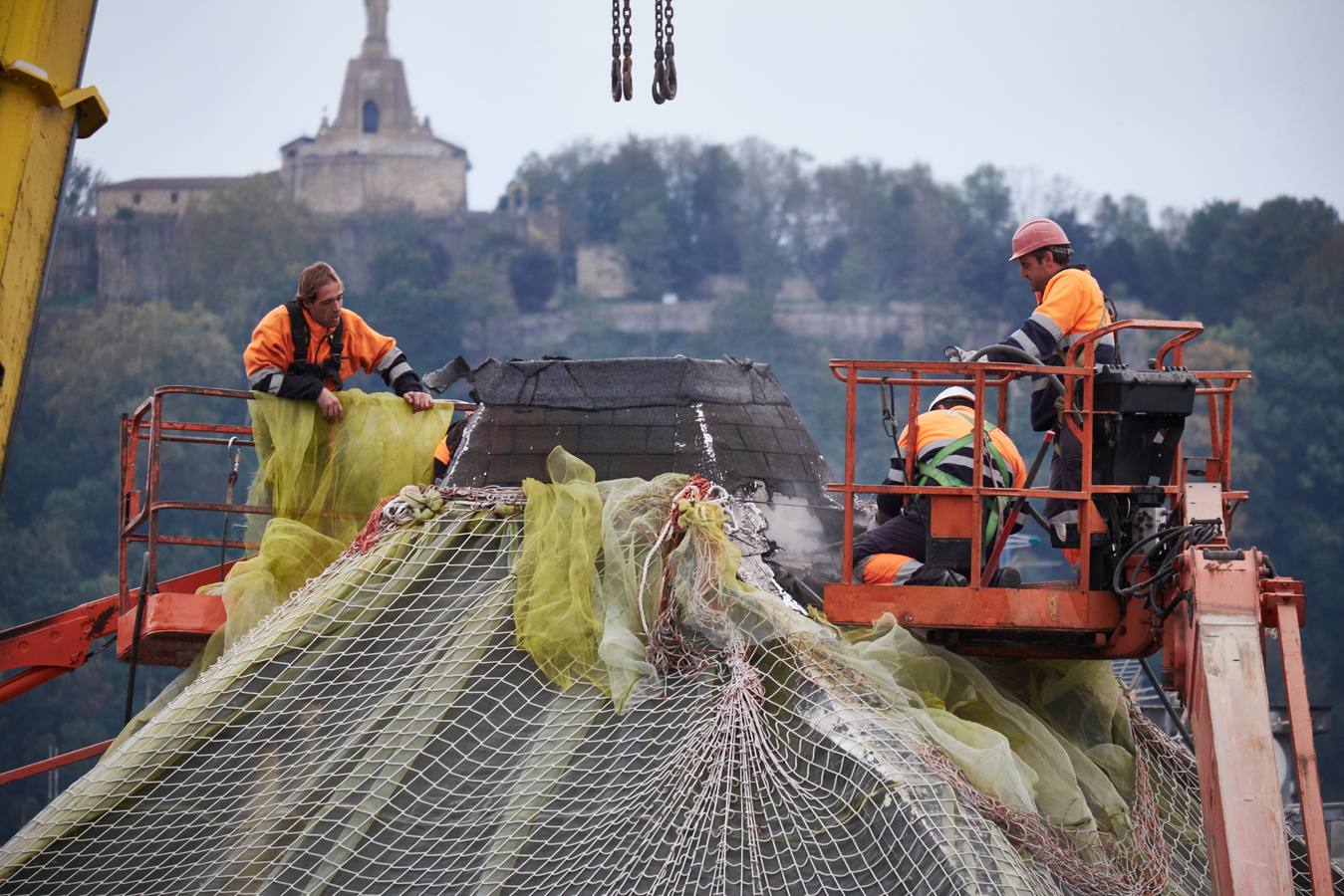 Derribo de la cúpula del Bellas Artes