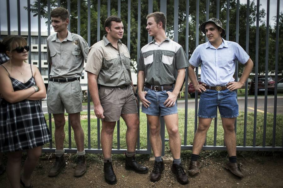Manifestación pacífica a favor del Afrikáans como lengua oficial en la educación pública sudafricana