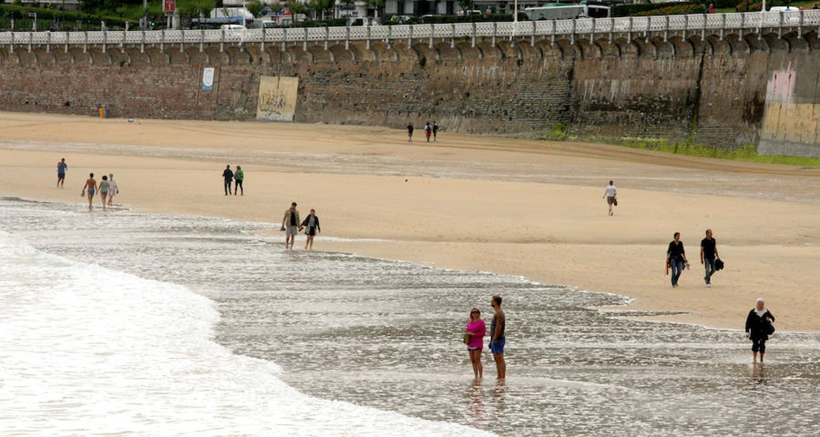 A la playa pese a la lluvia
