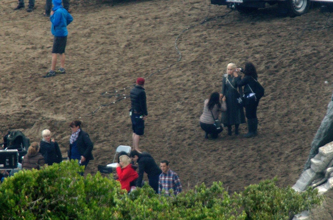 Cuarta jornada de grabación de 'Juego de tronos' en Zumaia