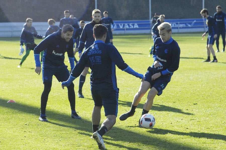 Entrenamiento de la Real Sociedad en Año Nuevo