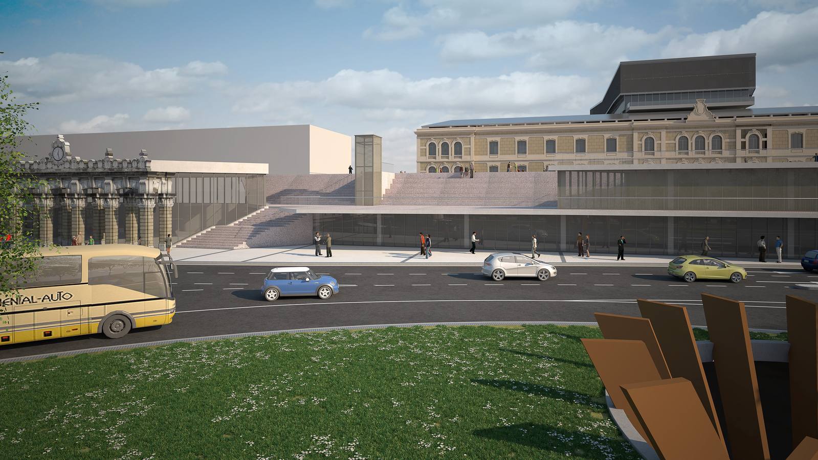 La estación del TAV creará una gran plaza que abarcará la extensión de Tabakalera