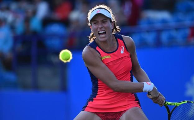 Konta confirma que jugará en Wimbledon tras su retirada en Eastbourne