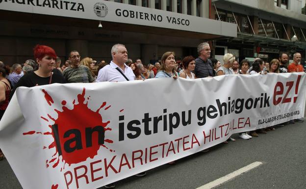 Euskadi registró 14 fallecidos en accidentes laborales en el primer semestre