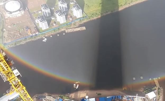 El espectacular vídeo que revela la verdadera forma de un arcoiris