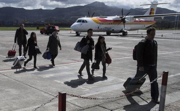 El tráfico de pasajeros del aeropuerto de Hondarribia crece un 10,1% en julio