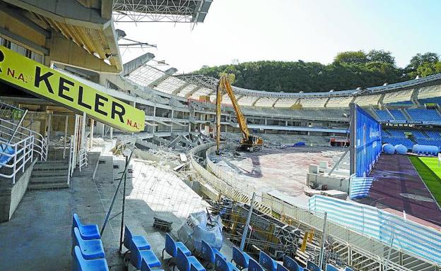 Adiós a la grada sur de Anoeta en dos semanas
